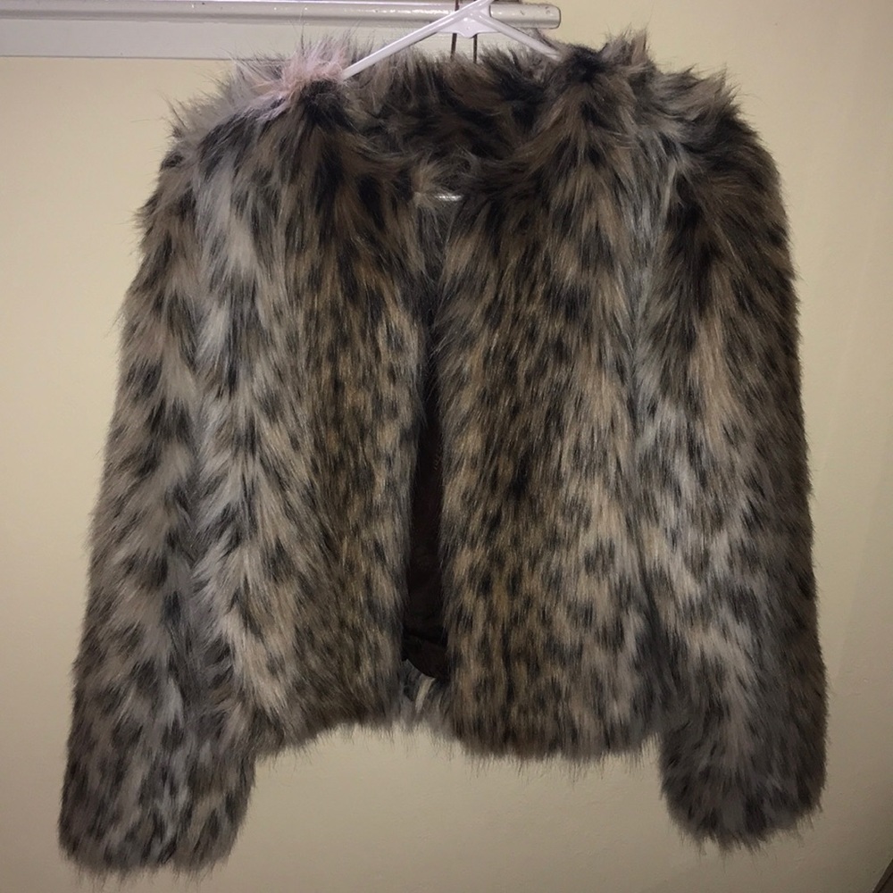 Fur Cheetah Jacket/ Coat